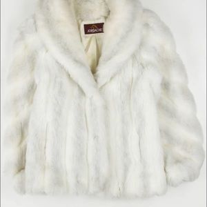 Jordache Vintage: White Fur Coat